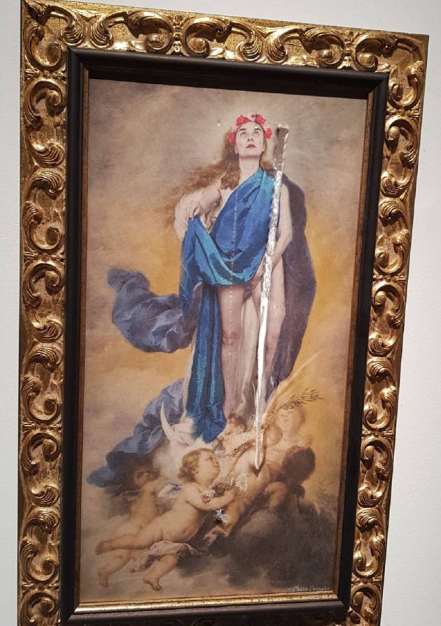 La obra de arte que ha sido destrozada. La obra de arte que ha sido destrozada.