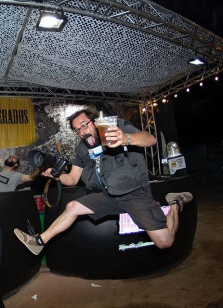 Liberto Peiró, durante un descanso en el FIB Liberto Peiró, durante un descanso en el FIB