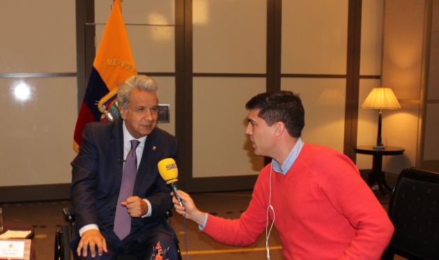 Lenín Moreno, a la SER: "Si hubo excesos, fue por parte de los manifestantes" Lenín Moreno, a la SER: "Si hubo excesos, fue por parte de los manifestantes"