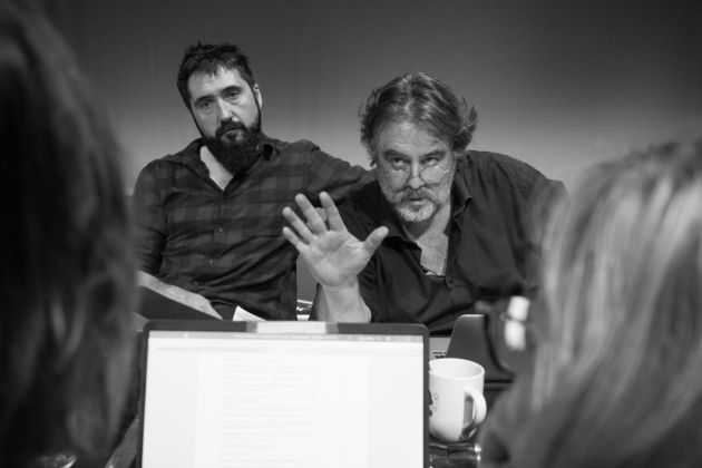 Albert Boronat y Andrés Lima, autores del texto de 'Prostitución', durante los ensayos de la obra Albert Boronat y Andrés Lima, autores del texto de 'Prostitución', durante los ensayos de la obra