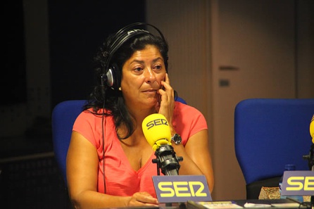 Almudena Grandes en los estudios de la Cadena SER Almudena Grandes en los estudios de la Cadena SER