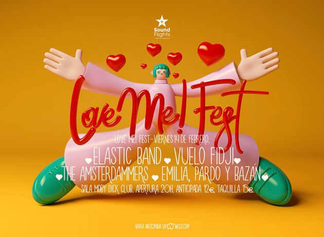 Cartel del Love Me! Fest. Cartel del Love Me! Fest.
