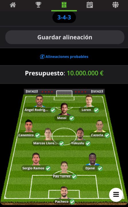 Los comentaristas de 'El Larguero' completan el equipo para la jornada 25 en Primera División en Biwenger Los comentaristas de 'El Larguero' completan el equipo para la jornada 25 en Primera División en Biwenger