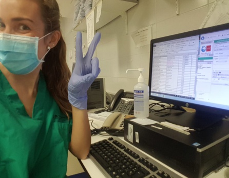 Con 23 años, Marisa es voluntaria desde el lunes en el Hospital La Paz de Madrid. Con 23 años, Marisa es voluntaria desde el lunes en el Hospital La Paz de Madrid.