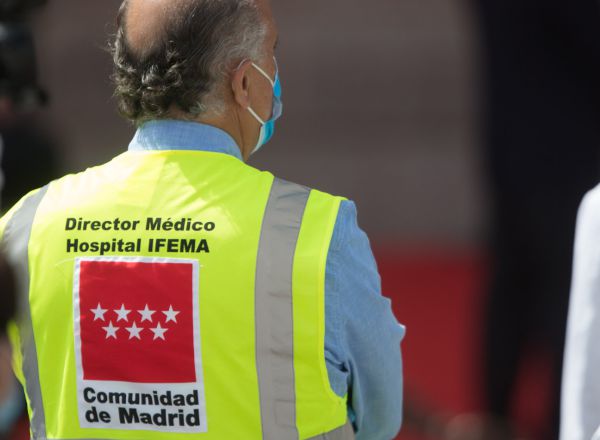 Director médico del Hospital de Ifema durante el acto de homenaje a los héroes del coronavirus