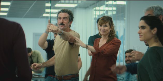 Luis Zahera y Nathalie Poza, en un momento de la serie Luis Zahera y Nathalie Poza, en un momento de la serie