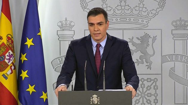 El presidente del Gobierno Pedro Sánchez anuncia el estado de alarma. El presidente del Gobierno Pedro Sánchez anuncia el estado de alarma.