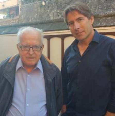 José Martí Gómez y Javier del Pino durante unas jornadas en Alicante José Martí Gómez y Javier del Pino durante unas jornadas en Alicante