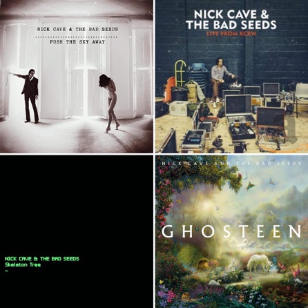 Portadas de los discos de Nick Cave a los que dedicamos el Sofá Sonoro de esta semana Portadas de los discos de Nick Cave a los que dedicamos el Sofá Sonoro de esta semana