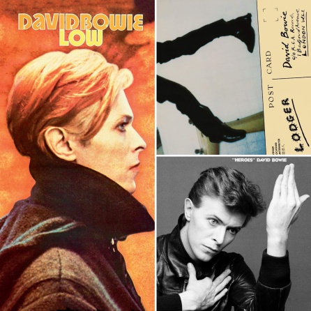 Portadas de los tres discos berlineses de David Bowie Portadas de los tres discos berlineses de David Bowie