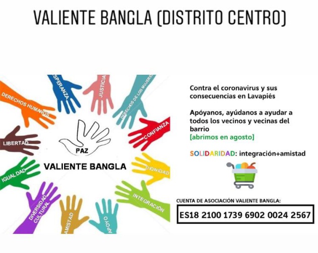 Para ayudar a que la asociación Valiente Bangla continúe desarrollando su actividad puedes realizar una donación en este número de cuenta Para ayudar a que la asociación Valiente Bangla continúe desarrollando su actividad puedes realizar una donación en este número de cuenta