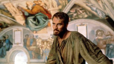Charlton Heston como Miguel Ángel en 'El tormento y el éxtasis' Charlton Heston como Miguel Ángel en 'El tormento y el éxtasis'