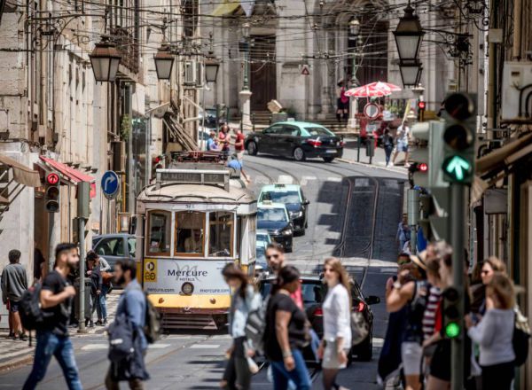 Imagen de una de las calles de Lisboa