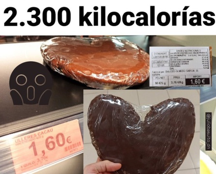 Palmera de chocolate de 2.300 calorías Palmera de chocolate de 2.300 calorías