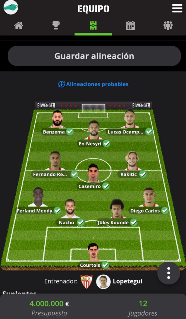 Las recomendaciones de la jornada y el once para el reto de Carrusel y Biwenger Las recomendaciones de la jornada y el once para el reto de Carrusel y Biwenger