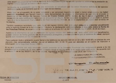 Después de muchos meses de trámites y trabas, hace unos días, Olga recibía la que parecía una gran noticia, le confirmaban el ingreso mínimo vital, pero con una cuantía que la dejó con la boca abierta Después de muchos meses de trámites y trabas, hace unos días, Olga recibía la que parecía una gran noticia, le confirmaban el ingreso mínimo vital, pero con una cuantía que la dejó con la boca abierta
