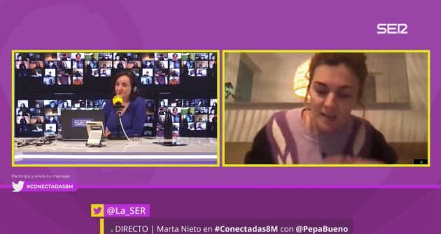 La entrevista de Pepa Bueno a Marta Nieto. La entrevista de Pepa Bueno a Marta Nieto.