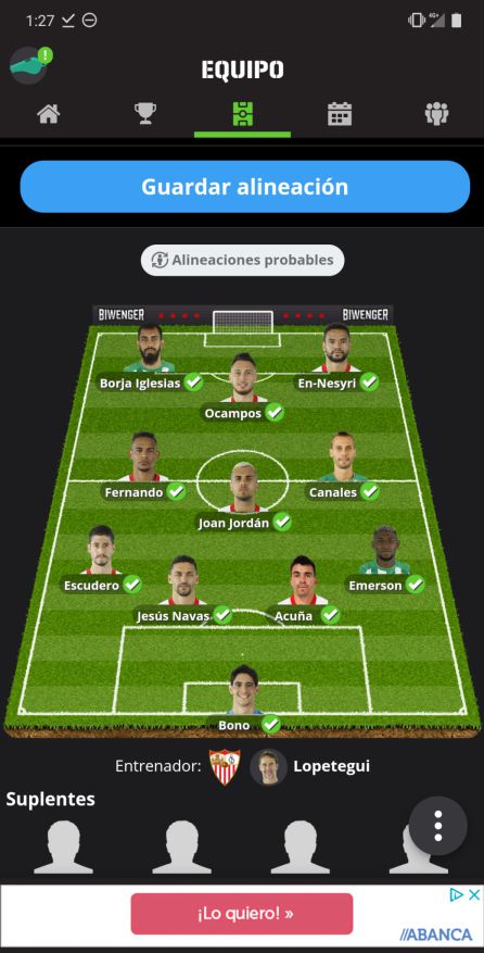Las recomendaciones para la jornada 27 en Primera División en Biwenger Las recomendaciones para la jornada 27 en Primera División en Biwenger