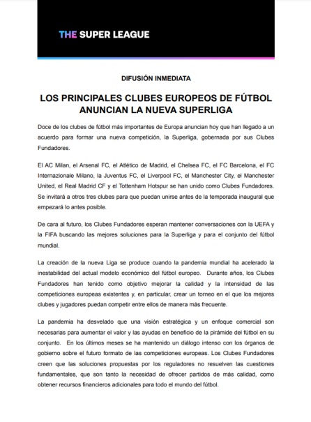 Documentos de la Superliga Documentos de la Superliga