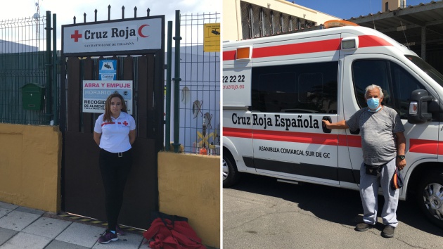 Ruth y Ángel son voluntarios en la Cruz Roja en San Bartolomé de Tirajana, al sur de la isla de Gran Canaria. Ruth y Ángel son voluntarios en la Cruz Roja en San Bartolomé de Tirajana, al sur de la isla de Gran Canaria.