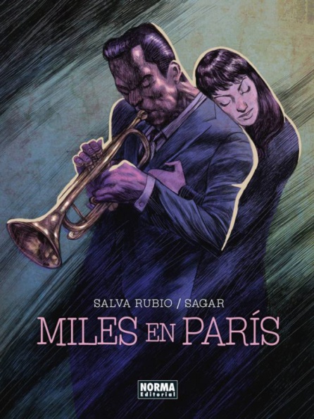 Portada de Miles en París, la novela gráfica de Salva Rubio Portada de Miles en París, la novela gráfica de Salva Rubio