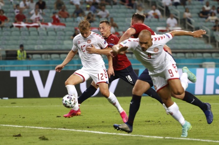 El segundo gol de Dinamarca fue por obra de Dolberg El segundo gol de Dinamarca fue por obra de Dolberg