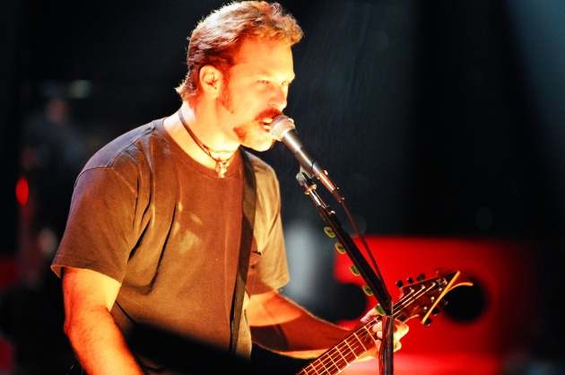 James Hetfield durante un concierto en 1996 James Hetfield durante un concierto en 1996