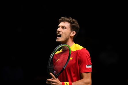 Pablo Carreño lamentándose frente a Medvedev Pablo Carreño lamentándose frente a Medvedev
