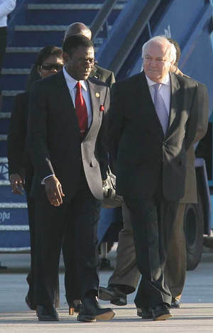 Obiang llegó el martes a Madrid (EL PAIS) Obiang llegó el martes a Madrid (EL PAIS)