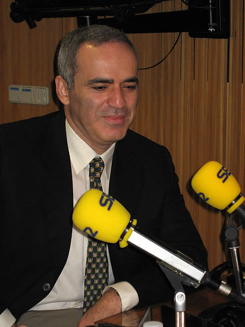 El ajedrecista y político ruso Gary Kasparov El ajedrecista y político ruso Gary Kasparov