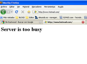 Hotmail, demasiado ocupado para funcionar Hotmail, demasiado ocupado para funcionar