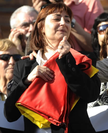 Francisca Hernández, viuda de Puelles: "ETA no conseguirá nada" Francisca Hernández, viuda de Puelles: "ETA no conseguirá nada"