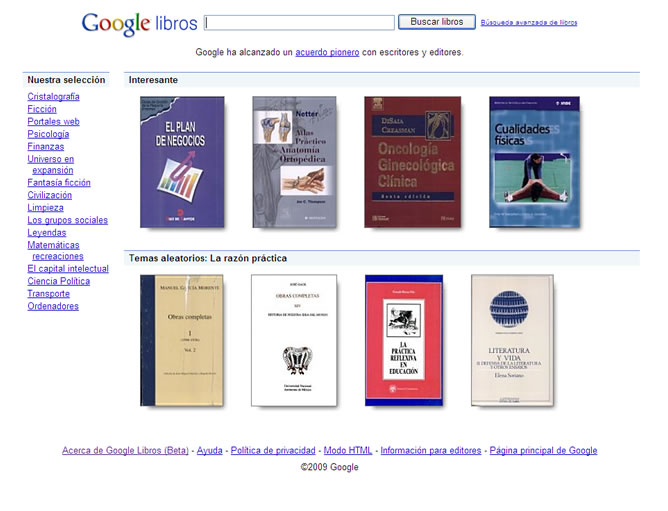 El buscador más famoso del mundo pone un millón de libros para su descarga a través de dispositivos electrónicos de lectura o para el ordenador El buscador más famoso del mundo pone un millón de libros para su descarga a través de dispositivos electrónicos de lectura o para el ordenador