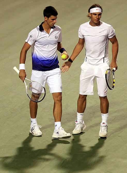 Nadal y Djokovic pierden en su primer partido como pareja Nadal y Djokovic pierden en su primer partido como pareja