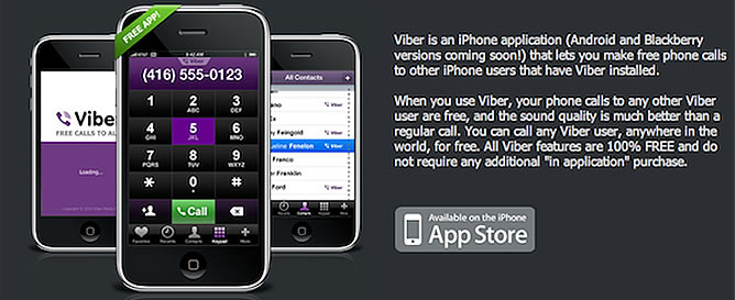 Viber, una nueva aplicación para iPhone que permite llamar gratis con una conexión de datos Viber, una nueva aplicación para iPhone que permite llamar gratis con una conexión de datos