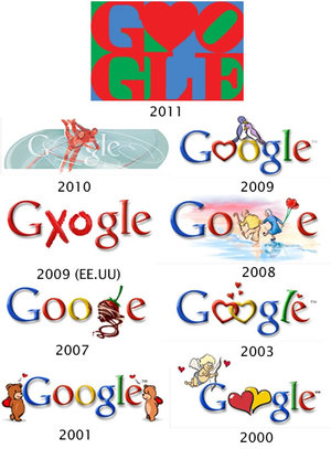 Los Doodle más amorosos de Google Los Doodle más amorosos de Google