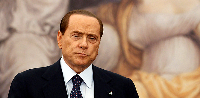 Silvio Berlusconi, durante una rueda de prensa en Roma Silvio Berlusconi, durante una rueda de prensa en Roma
