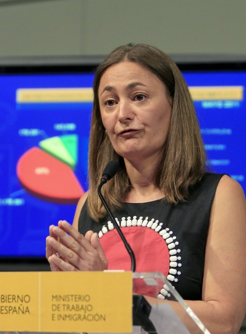La secretaria de Estado de Empleo anuncia los datos de desempleo de junio La secretaria de Estado de Empleo anuncia los datos de desempleo de junio