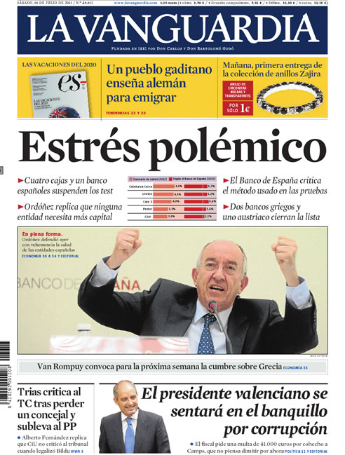 Los diarios recogen la decisión judicial contra Francisco Camps Los diarios recogen la decisión judicial contra Francisco Camps