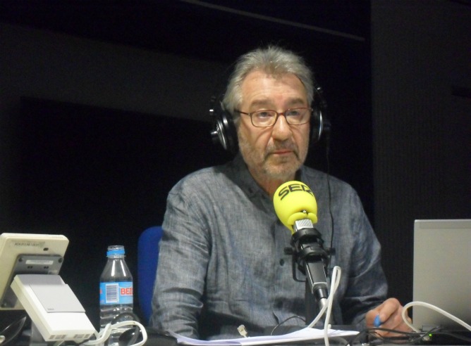 José Sacristán, en una imagen de archivo en la Cadena SER José Sacristán, en una imagen de archivo en la Cadena SER