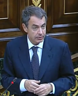 Zapatero, en la sesión de control al Gobierno Zapatero, en la sesión de control al Gobierno