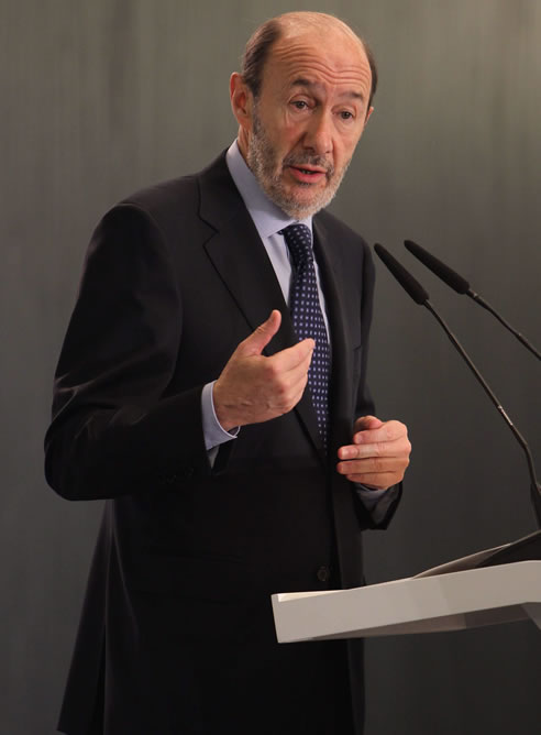 El candidato del PSOE a las elecciones generales, Alfredo Pérez Rubalcaba durante su intervención, en Barcelona El candidato del PSOE a las elecciones generales, Alfredo Pérez Rubalcaba durante su intervención, en Barcelona