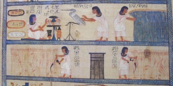 'Papiro del Libro de los Muertos egipcio' 'Papiro del Libro de los Muertos egipcio'