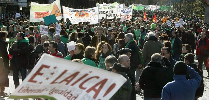 La 'marea verde' recorre de nuevo Madrid La 'marea verde' recorre de nuevo Madrid