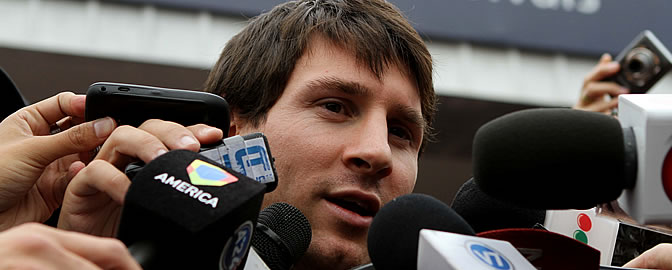 Messi responde a los medios argentinos Messi responde a los medios argentinos