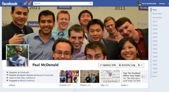 El nuevo "timeline" de Facebook El nuevo "timeline" de Facebook