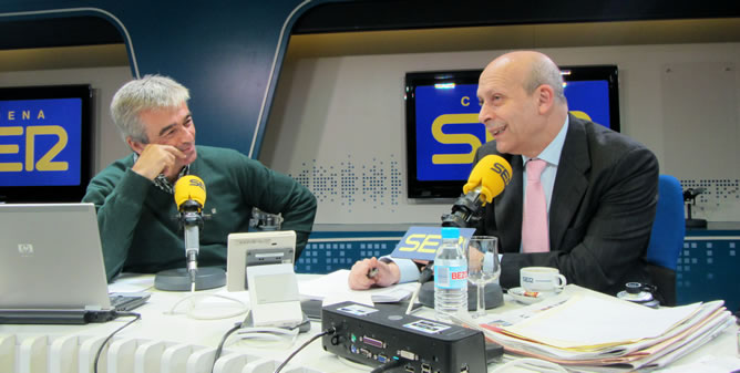 Carles Francino ha entrevistado al ministro de Educación, José Ignacio Wert Carles Francino ha entrevistado al ministro de Educación, José Ignacio Wert