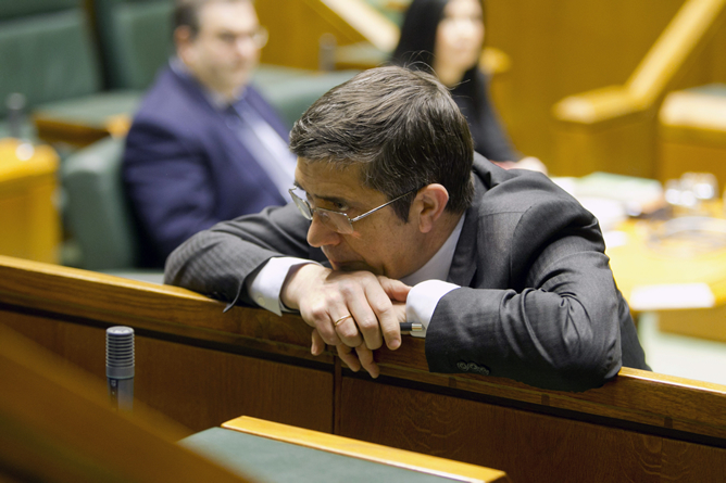 El lehendakari Patxi López, en el parlamento autonómico vasco El lehendakari Patxi López, en el parlamento autonómico vasco
