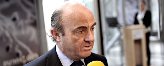 El ministro de Economía y Competitividad, Luis de Guindos El ministro de Economía y Competitividad, Luis de Guindos