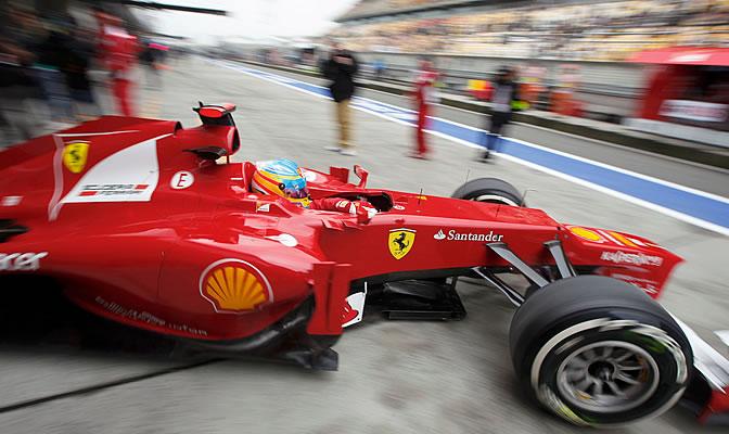 Fernando Alonso, al volante de Ferrari Fernando Alonso, al volante de Ferrari